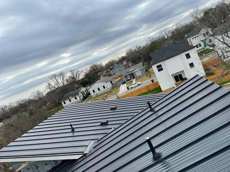 Standing seam metal roof panels with vents for Skylight Repair in Castroville